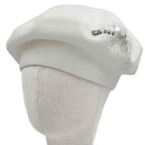 Decorative Sequin Rhinestone Embellished Winter Beret Hat - Madeline Love - Flyclothing LLC