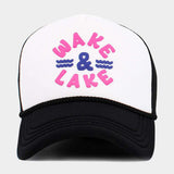 WAKE LAKE Mesh Back Trucker Hat - Madeline Love - Flyclothing LLC
