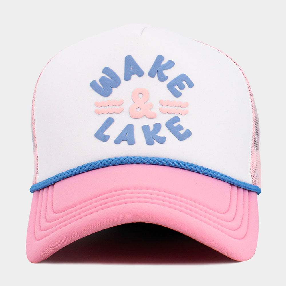 WAKE LAKE Mesh Back Trucker Hat - Madeline Love - Flyclothing LLC