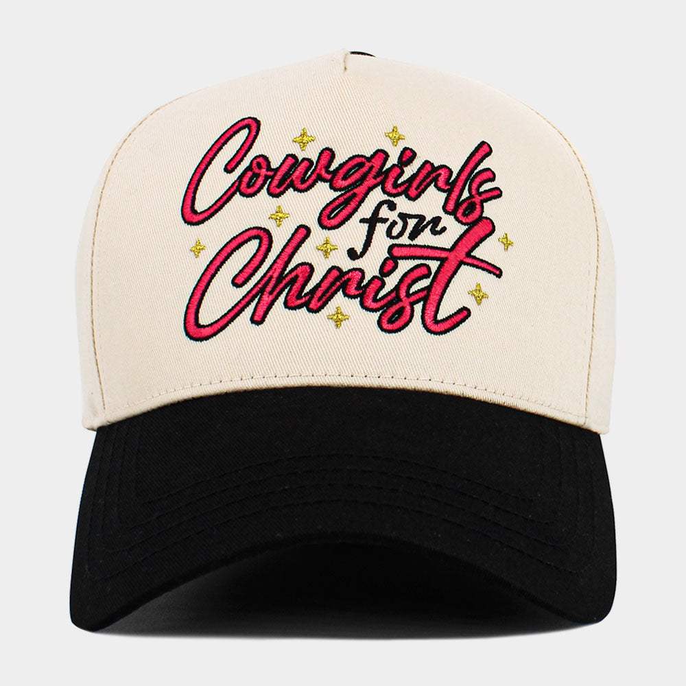 Cowgirls for Christ Embroidered Baseball Hat - Madeline Love - Flyclothing LLC