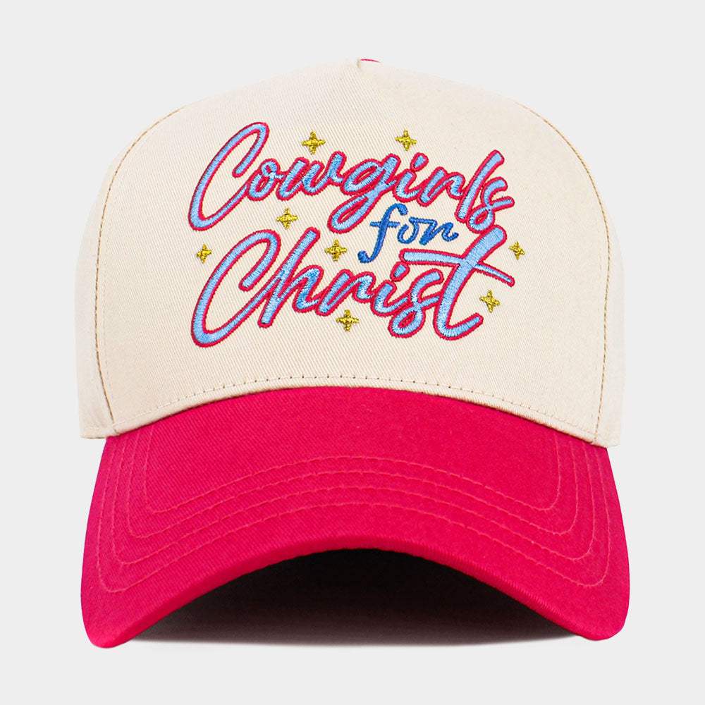Cowgirls for Christ Embroidered Baseball Hat - Madeline Love - Flyclothing LLC