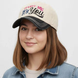 ITS NOT ME ITS YOU Message Embroidered Bold Stitch Baseball Cap - Madeline Love - Flyclothing LLC