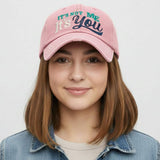 ITS NOT ME ITS YOU Message Embroidered Bold Stitch Baseball Cap - Madeline Love - Flyclothing LLC