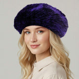 Faux Fur Winter Beret Hat - Madeline Love - Flyclothing LLC
