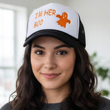 IM HER BOO Embroidered Mesh Back Trucker Cap - Madeline Love - Flyclothing LLC