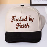 FUELED BY FAITH Message Embroidered Baseball Cap - Madeline Love - Flyclothing LLC