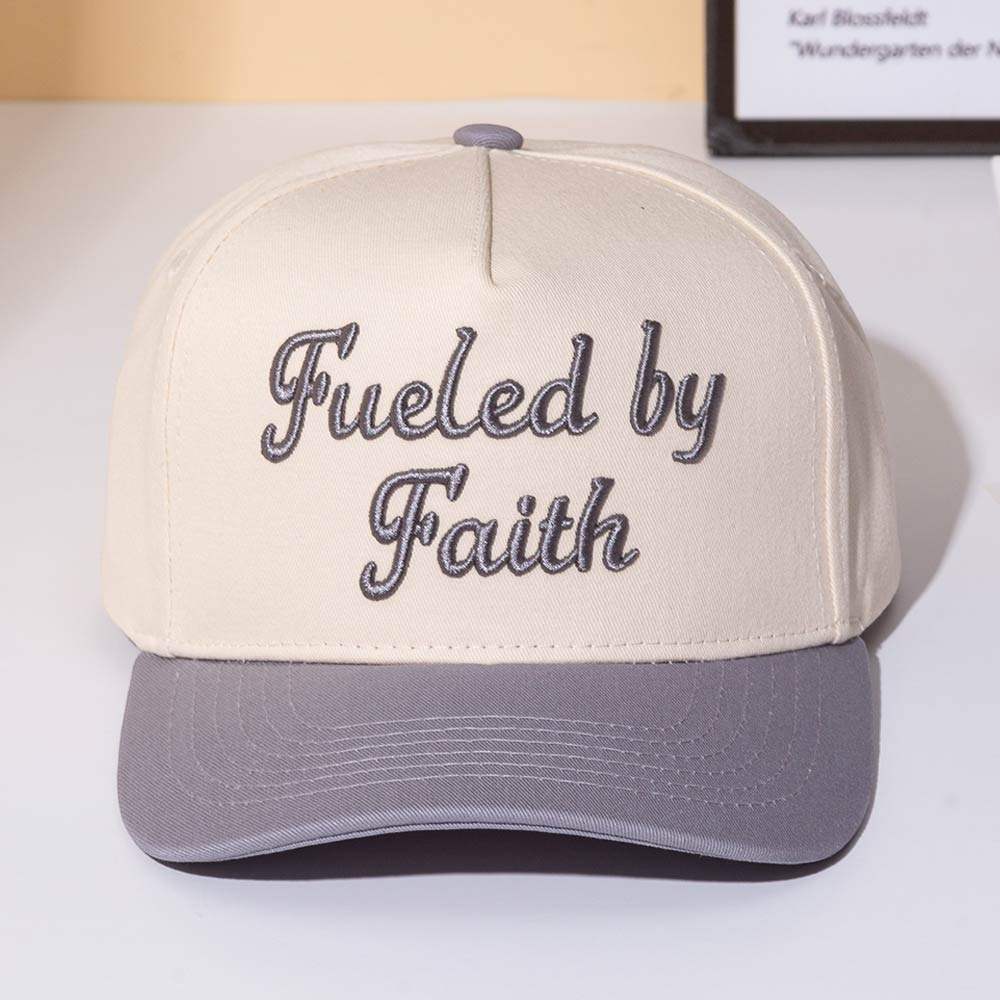 FUELED BY FAITH Message Embroidered Baseball Cap - Madeline Love - Flyclothing LLC
