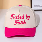 FUELED BY FAITH Message Embroidered Baseball Cap - Madeline Love - Flyclothing LLC