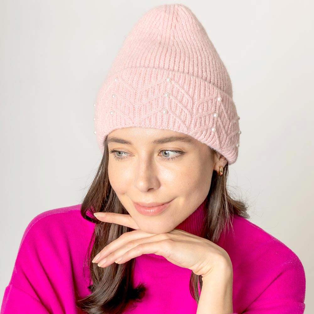 Pearl Beanie Hat - Madeline Love - Flyclothing LLC
