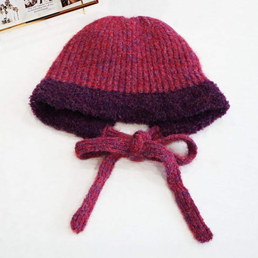 Stylish Knitted Winter Bonnet Hat - Madeline Love - Flyclothing LLC