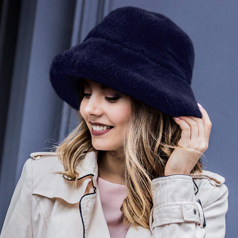 Faux Fur Bucket Hat - Madeline Love - Flyclothing LLC