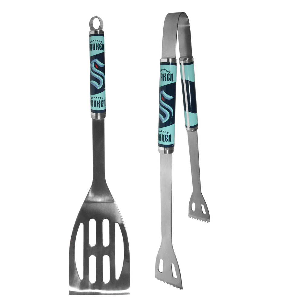 Seattle Kraken 2 pc Steel BBQ Tool Set - Seattle Kraken - Flyclothing LLC