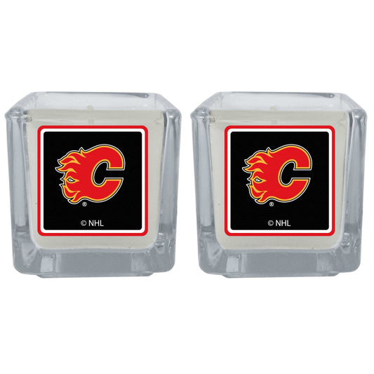 Calgary Flames Graphics Candle Set - Calgary Flames - Flyclothing LLC