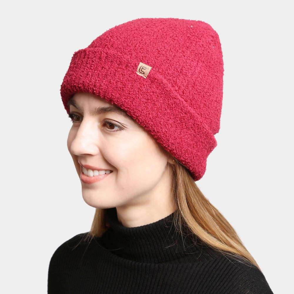 Double Layered Solid Color Beanie - Madeline Love - Flyclothing LLC