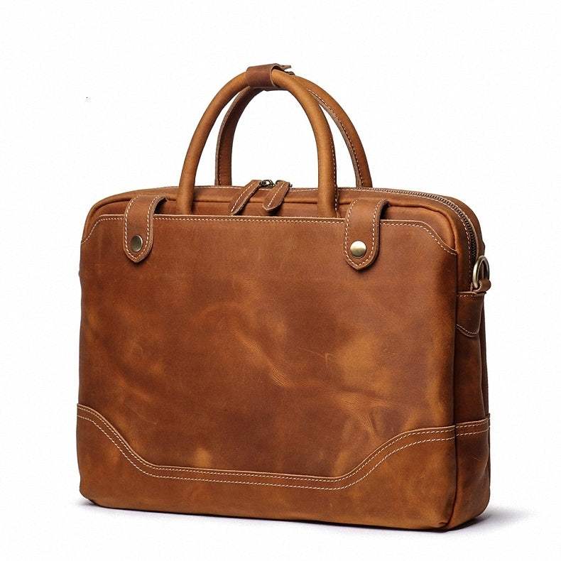 The Everyday Office Briefcase - Classy Leather Bags - Flyclothing LLC