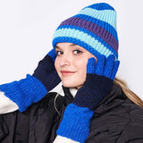 Striped Cuff Beanie Hat - Madeline Love - Flyclothing LLC