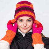 Striped Cuff Beanie Hat - Madeline Love - Flyclothing LLC