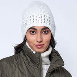 Solid Ribbed Sequin Cuff Beanie Hat - Madeline Love - Flyclothing LLC