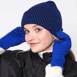Woven Two Tone Beanie Hat - Madeline Love - Flyclothing LLC