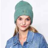 Sequin Embellished Lurex Cuff Beanie Hat - Madeline Love - Flyclothing LLC