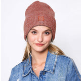 Sequin Embellished Lurex Cuff Beanie Hat - Madeline Love - Flyclothing LLC
