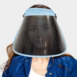 Solid Color Trim Stylish Face Shield / Visor Sun Hat - Madeline Love - Flyclothing LLC