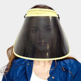 Solid Color Trim Stylish Face Shield / Visor Sun Hat - Madeline Love - Flyclothing LLC