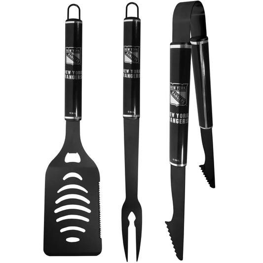 New York Rangers® 3 pc Monochromatic BBQ Set - Siskiyou Buckle