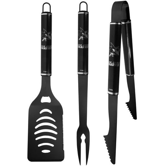 San Jose Sharks® 3 pc Monochromatic BBQ Set