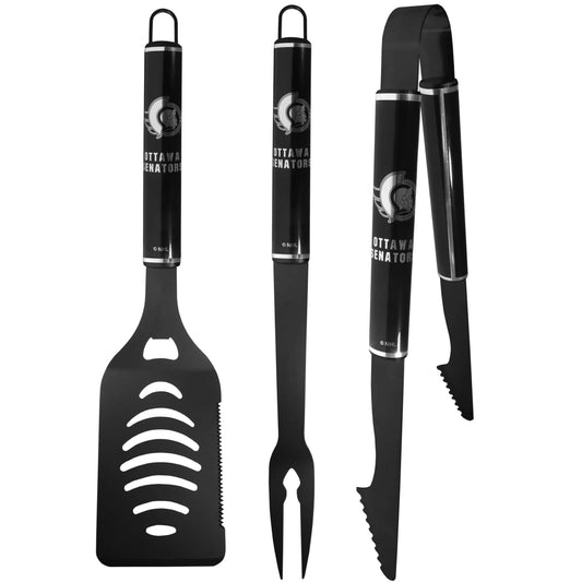Ottawa Senators® 3 pc Monochromatic BBQ Set - Siskiyou Buckle
