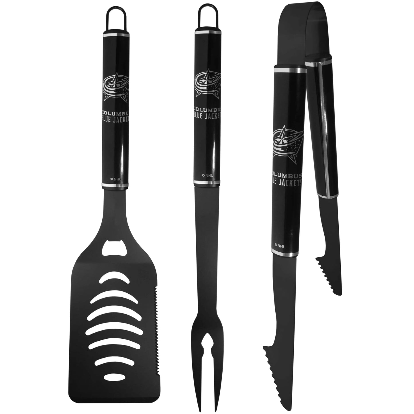 Columbus Blue Jackets® 3 pc Monochromatic BBQ Set - Siskiyou Buckle - Flyclothing LLC