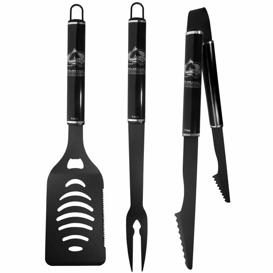 Colorado Avalanche® 3 pc Monochromatic BBQ Set - Siskiyou Buckle