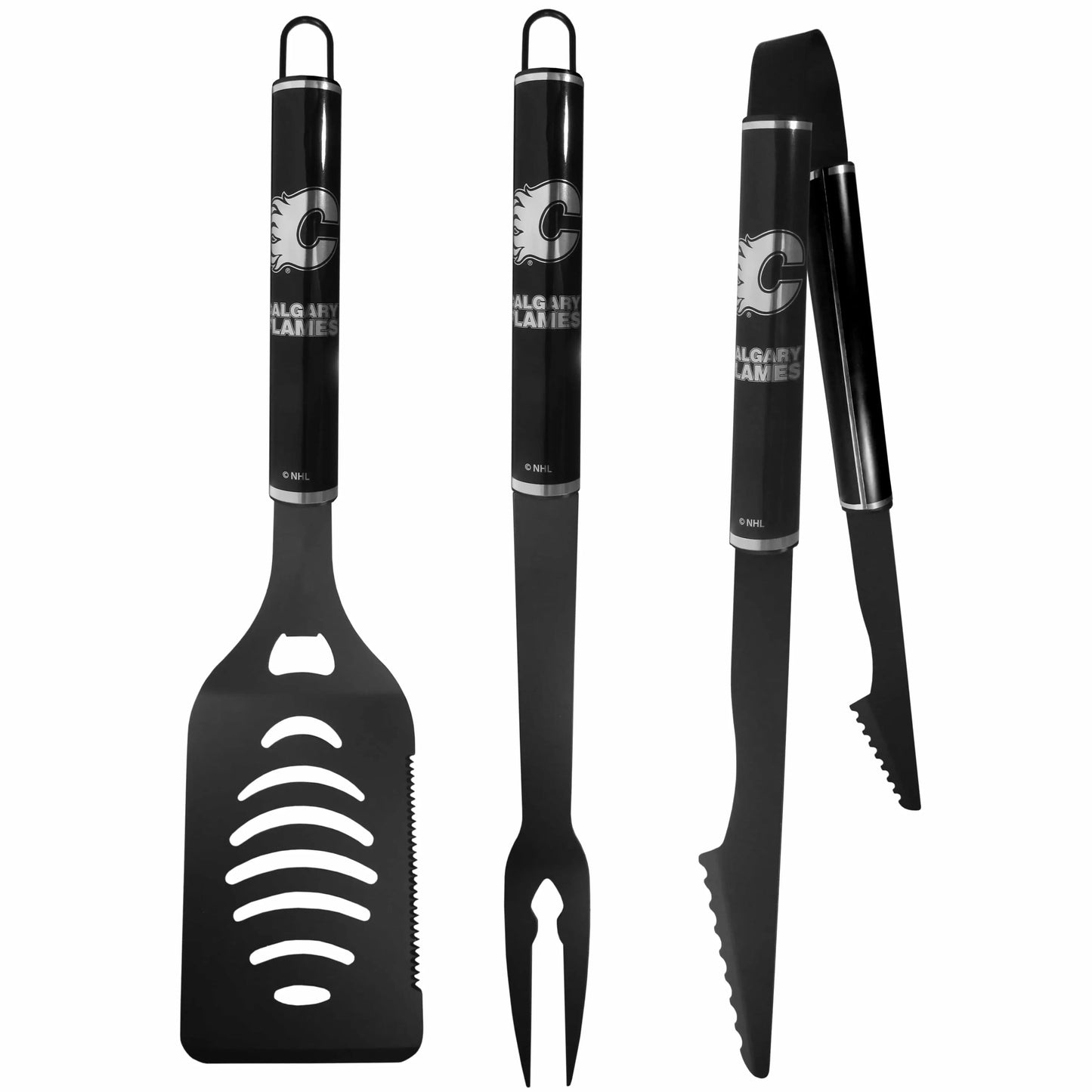 Calgary Flames® 3 pc Monochromatic BBQ Set - Siskiyou Buckle - Flyclothing LLC