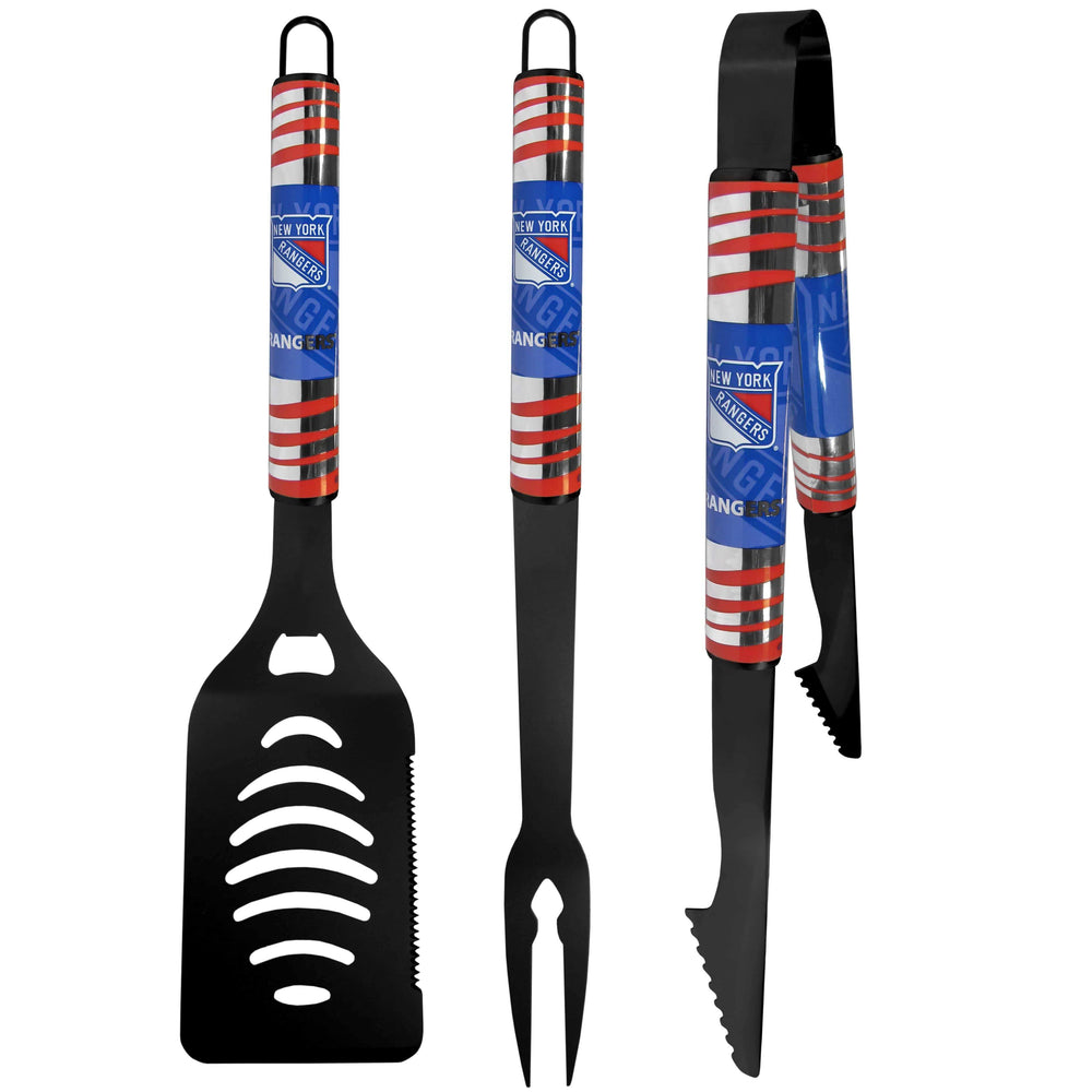 New York Rangers® 3 pc Black Tailgater BBQ Set - Siskiyou Buckle - Flyclothing LLC