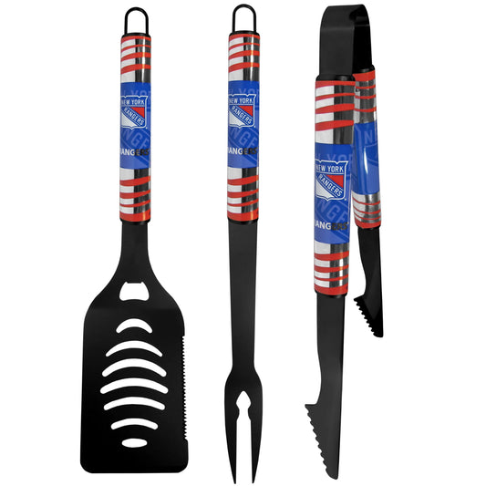 New York Rangers® 3 pc Black Tailgater BBQ Set - Siskiyou Buckle