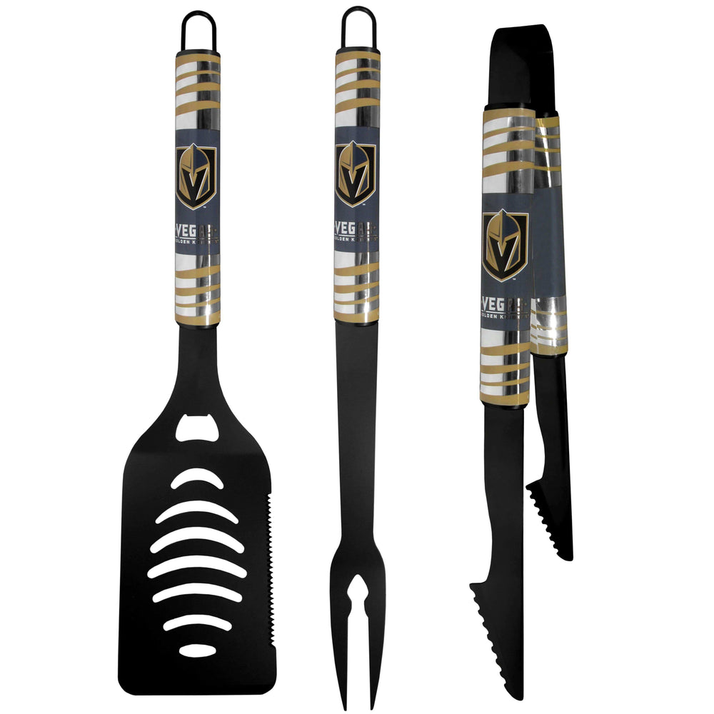 Vegas Golden Knights® 3 pc Black Tailgater BBQ Set - Siskiyou Buckle - Flyclothing LLC