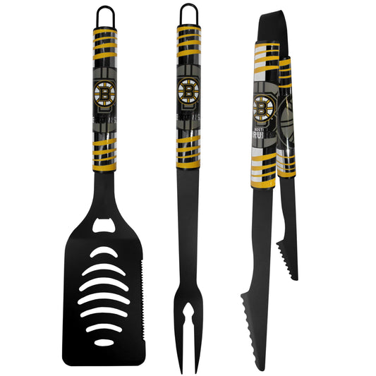 Boston Bruins® 3 pc Black Tailgater BBQ Set - Siskiyou Buckle
