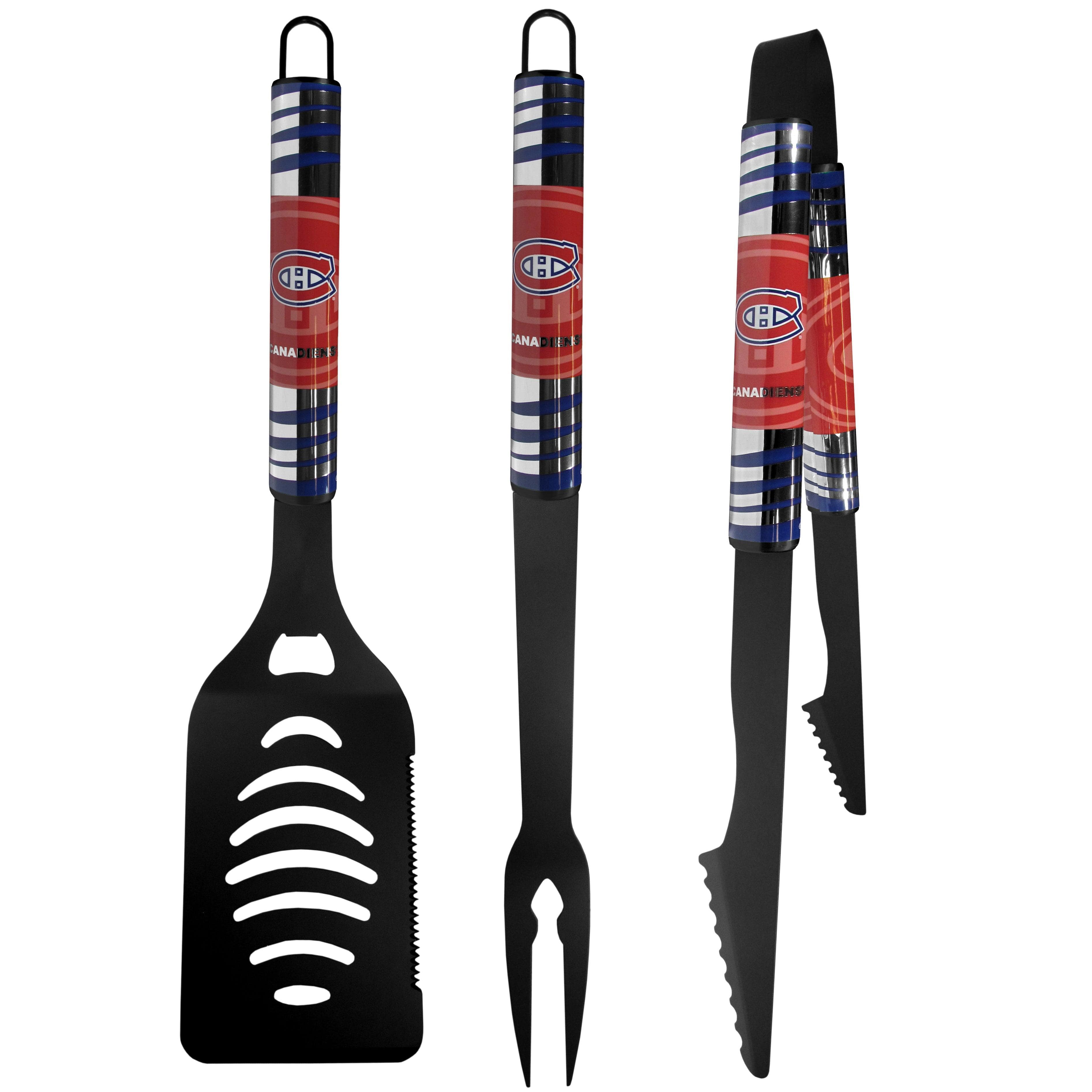 Montreal Canadiens® 3 pc Black Tailgater BBQ Set