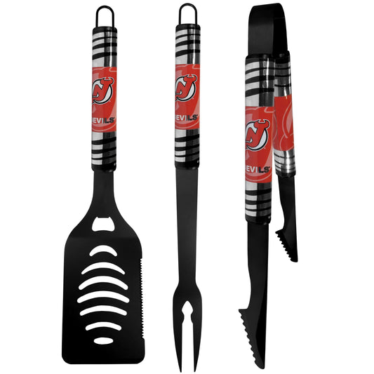 New Jersey Devils® 3 pc Black Tailgater BBQ Set - Siskiyou Buckle