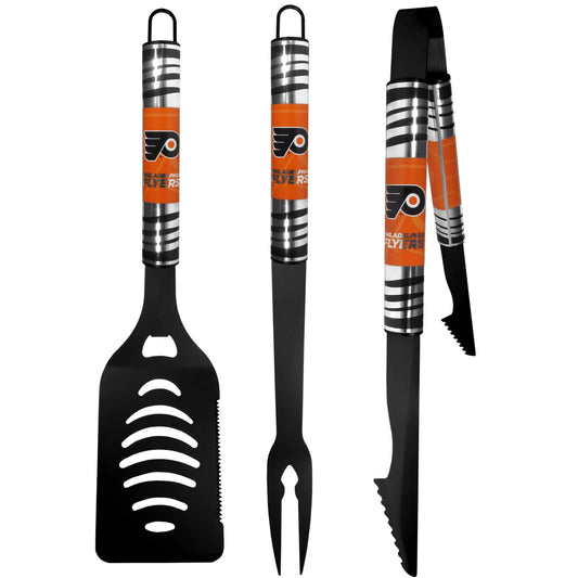 Philadelphia Flyers® 3 pc Black Tailgater BBQ Set - Siskiyou Buckle