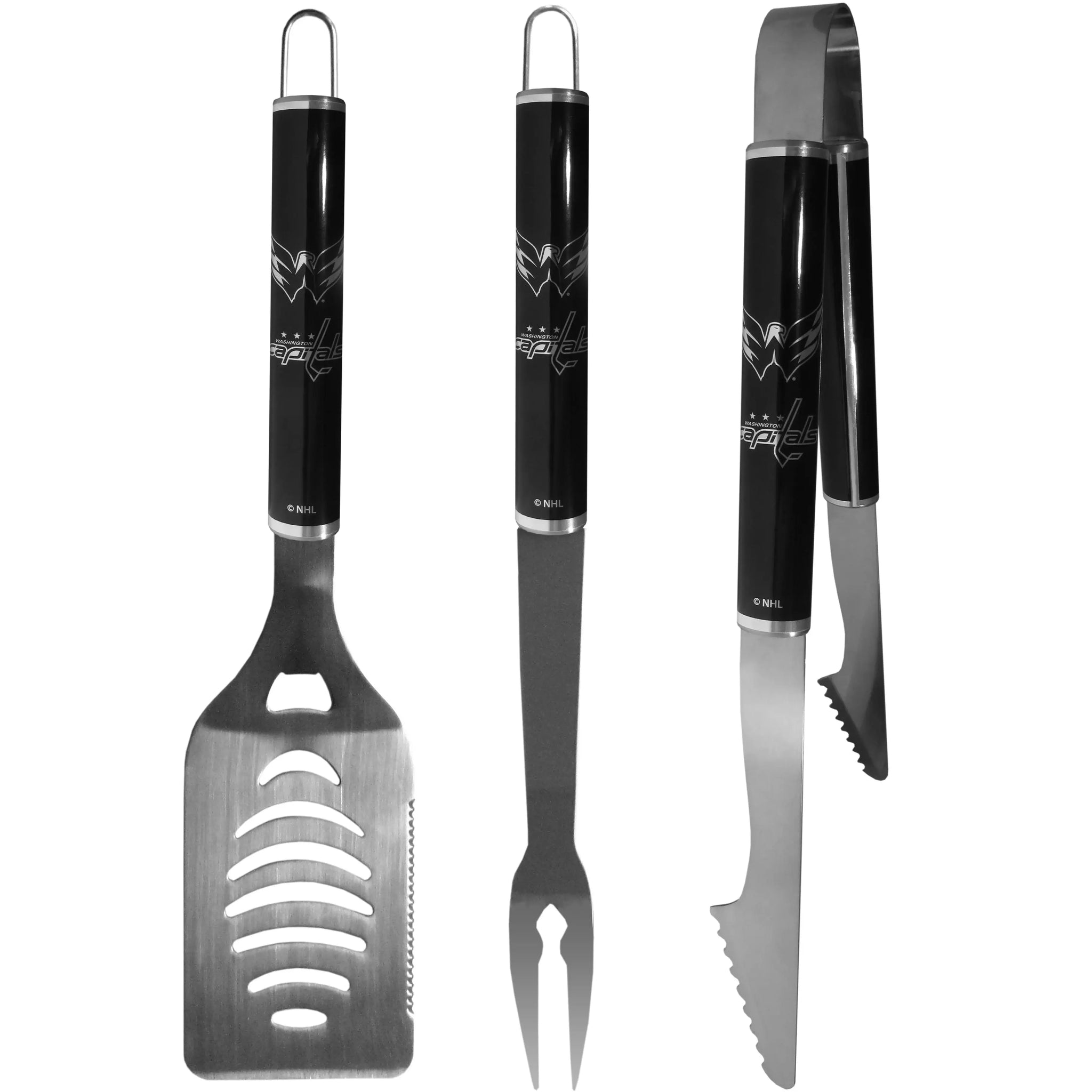 Washington Capitals® 3 pc Steel BBQ Set in Black - Siskiyou Buckle - Flyclothing LLC