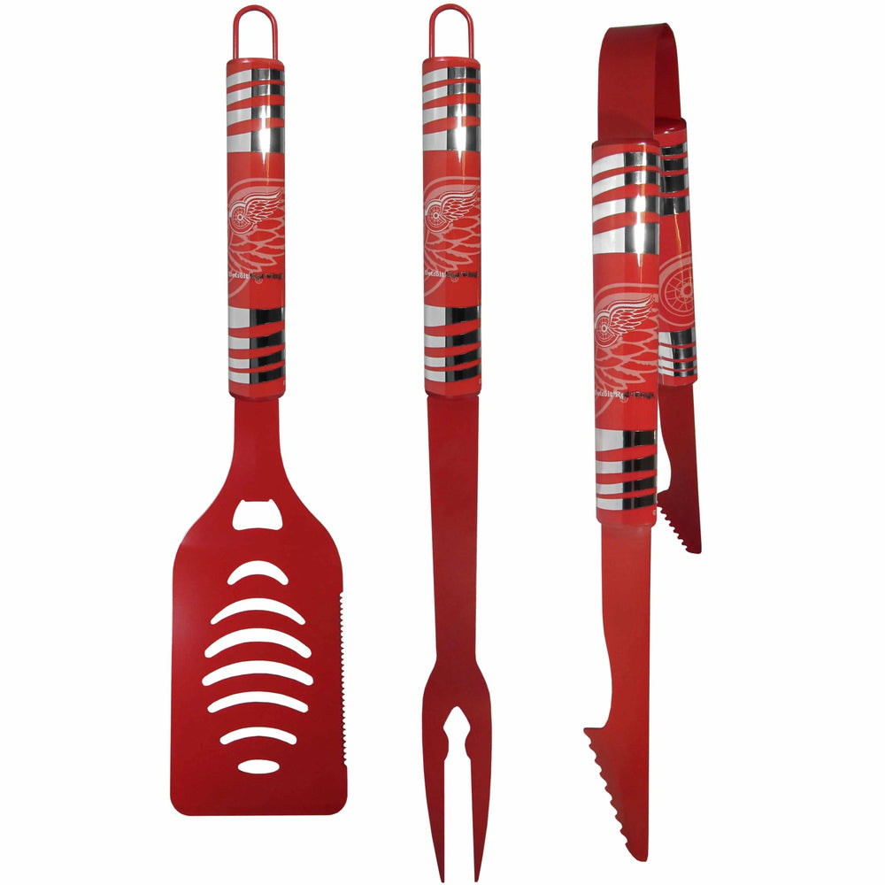 Detroit Red Wings® 3 pc Color BBQ Tool Set - Detroit Red Wings - Flyclothing LLC