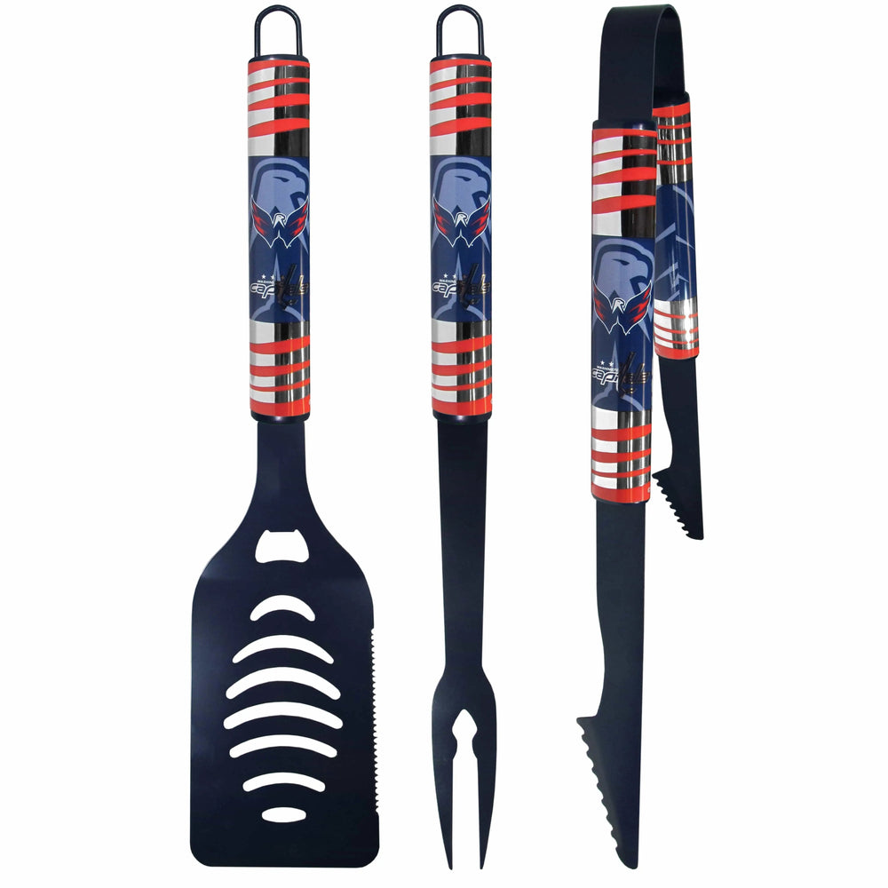 Washington Capitals® 3 pc Color BBQ Tool Set - Washington Capitals