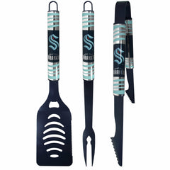 Seattle Kraken 3 pc Color BBQ Tool Set