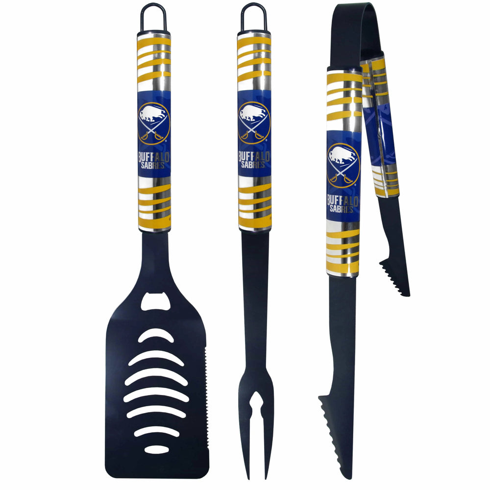 Buffalo Sabres® 3 pc Color BBQ Tool Set - Buffalo Sabres