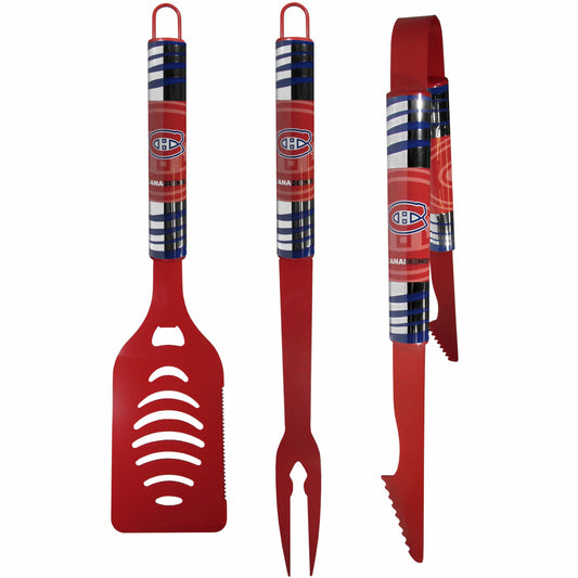 Montreal Canadiens® 3 pc Color BBQ Tool Set - Montreal Canadiens
