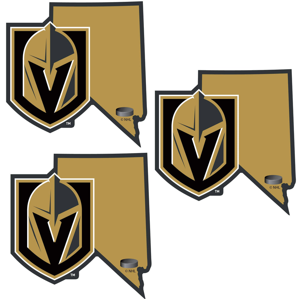 Vegas Golden Knights® Home State Decal, 3pk - Siskiyou Buckle