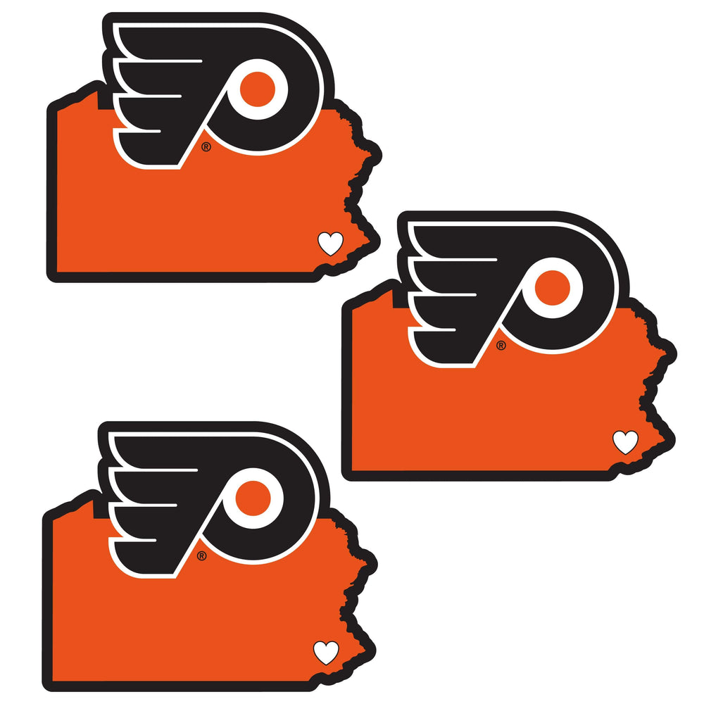 Philadelphia Flyers® Home State Decal, 3pk - Siskiyou Buckle