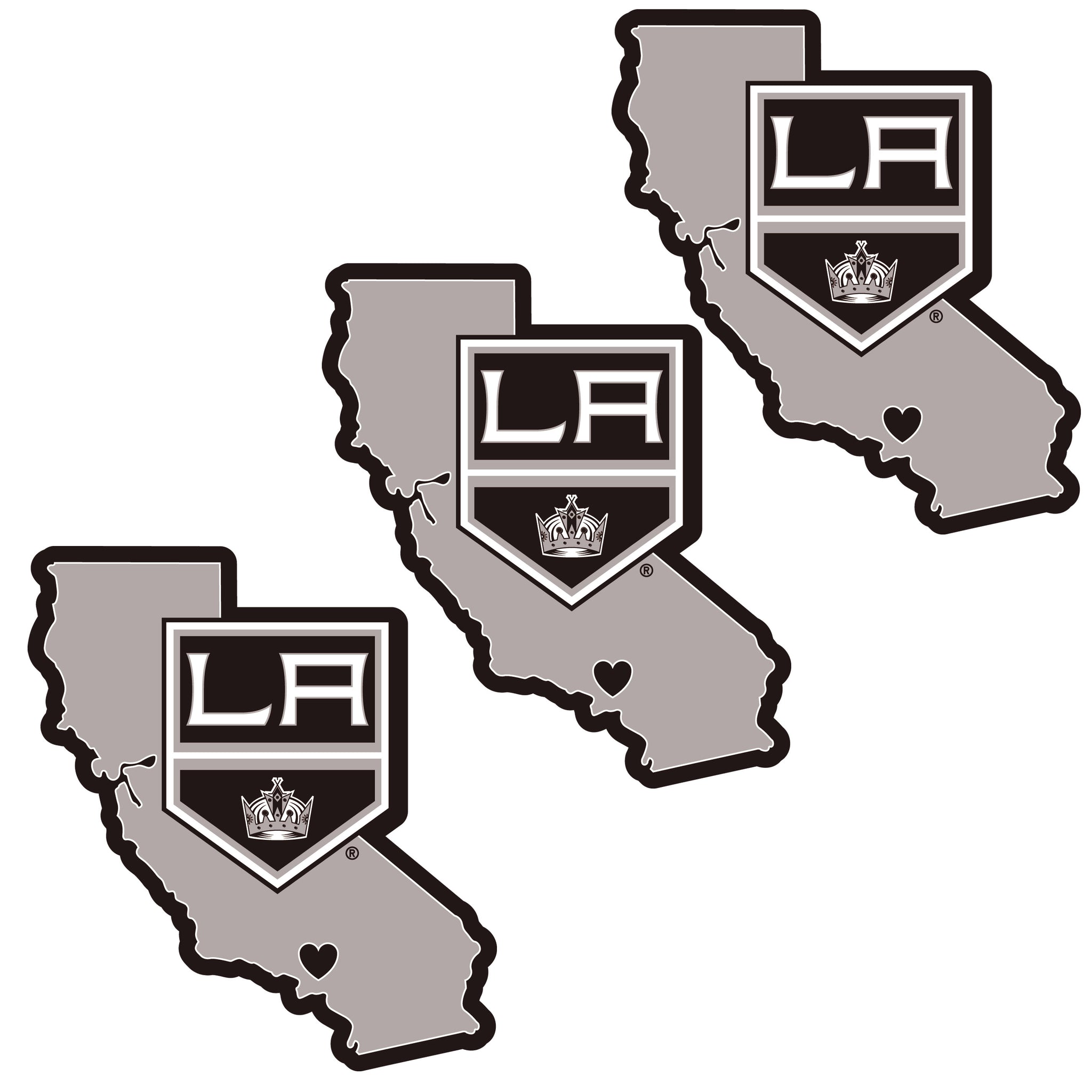 Los Angeles Kings® Home State Decal, 3pk