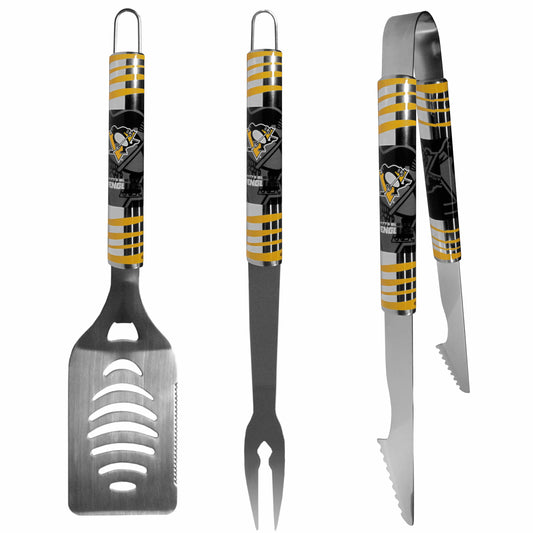 Pittsburgh Penguins® 3 pc Tailgater BBQ Tools - Pittsburgh Penguins